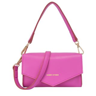 Every Other Dual Strap Flap Bag in Pink 