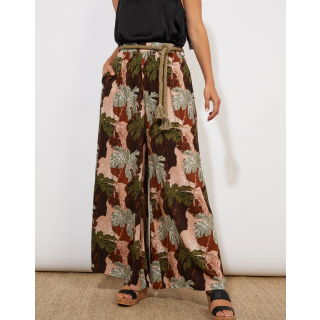 Haven Cayman Palazzo Pants in Palms