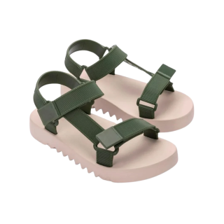 Melissa Flowing Papete Sandals in Green 