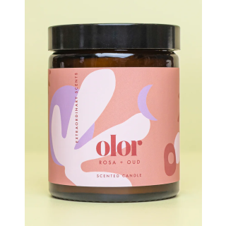 Olor Jar Candle Rosa and Oud  One Size