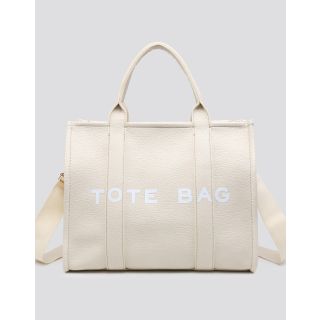 Laura Tote Bag in Cream One Size