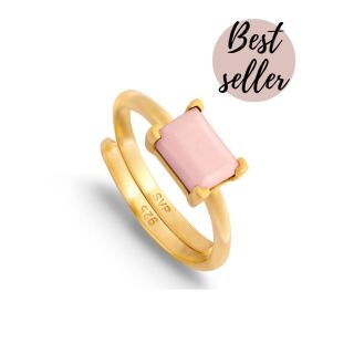 SVP Indu Pink Opal Ring Gold