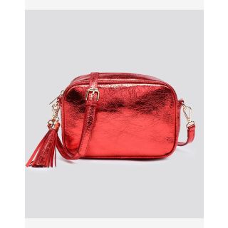 Kyle Metallic Bag in Red One Size
