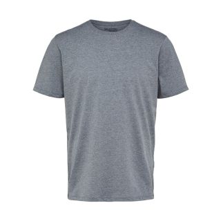 Selected Homme Haspen T-shirt in Medium Grey Melange