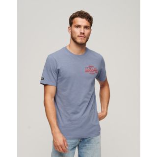 Superdry Workwear Scripted Graphc T-shirt in Tidal Blue