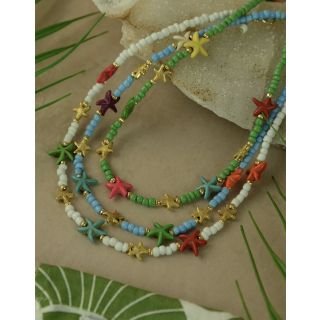 My Doris Starfish Necklace in Blue