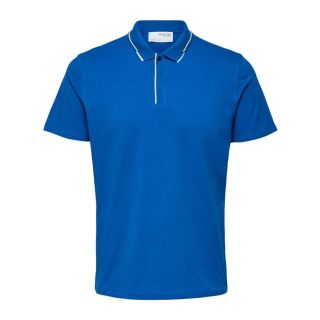 Selected Homme Marcus Polo Top in Blue