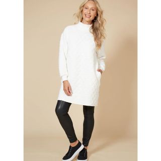 Eb and Ive La Vida Relaxed Dress in Blanc