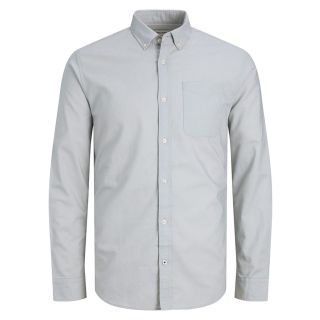 Jack and Jones Classic Oxford Shirt in High Rise Grey