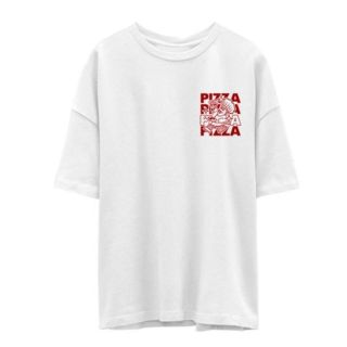 Jack and Jones Giannis Pizza T-shirt in White