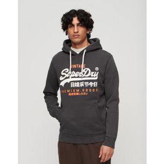 Superdry Classic Heritage Hood in Washed Black