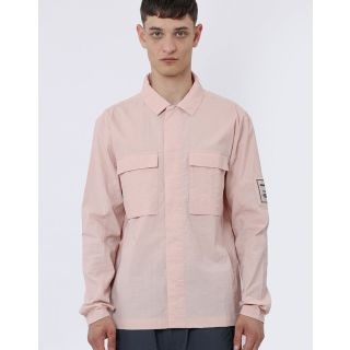 Religion Terrace Overshirt in Pale Pink