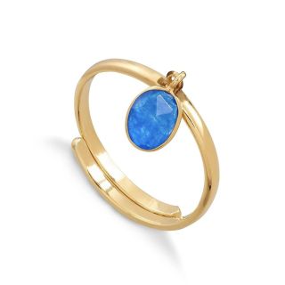 SVP Rio Ring in Blue Quartz Gold