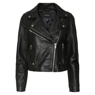 Vero Moda Premium Short Leather Biker Jacket
