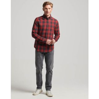 Superdry Vintage Check Shirt in Hoxton Red