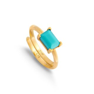 SVP Indu Turquoise Ring Gold
