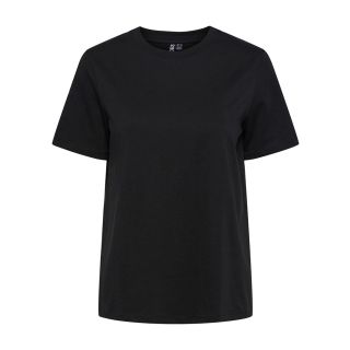 Pieces Ria Solid T-shirt in Black