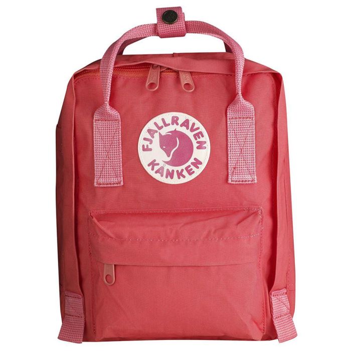 unisex mini fjallraven kanken backpack in peach pink