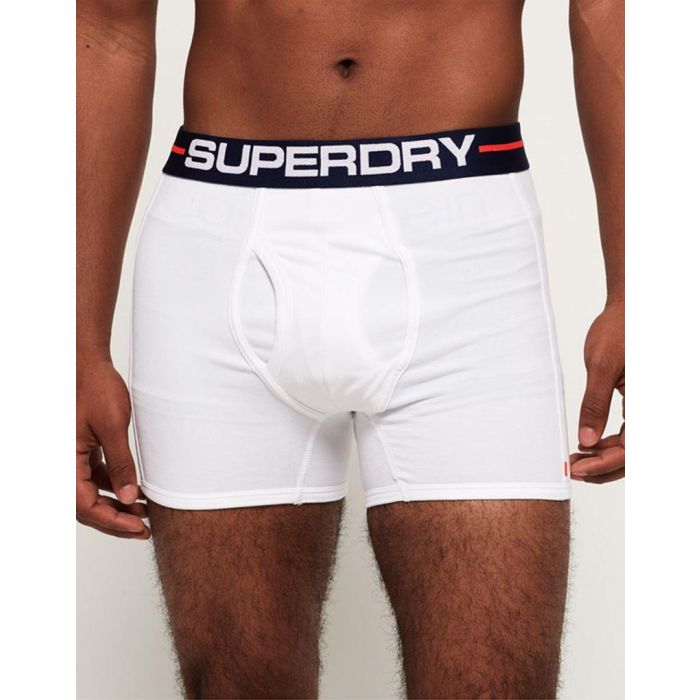 superdry boxer shorts in white
