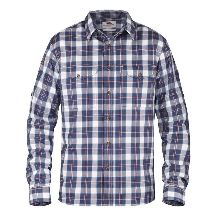 fjallraven check mens flannel shirt in comfort fit 