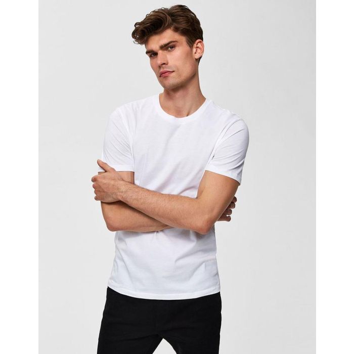 selected homme perfect tee in white