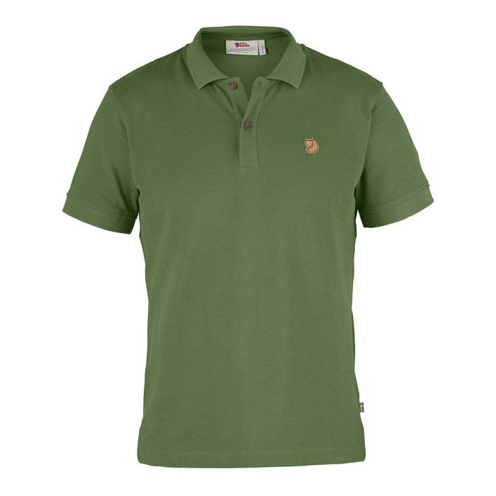 mens organic cotton fjallraven green polo shirt 