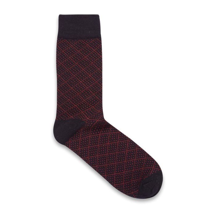 black and red socks for men