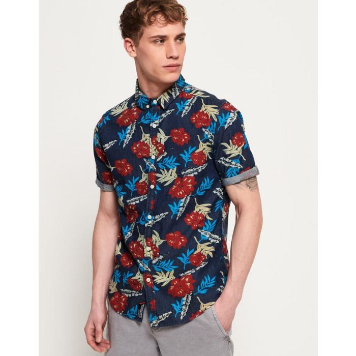 miami superdry shirt in blue