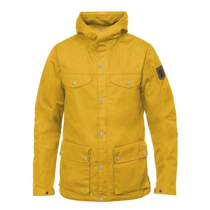 fjallraven greenland jacket in yellow