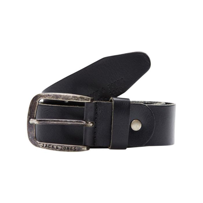 paul black leather belt