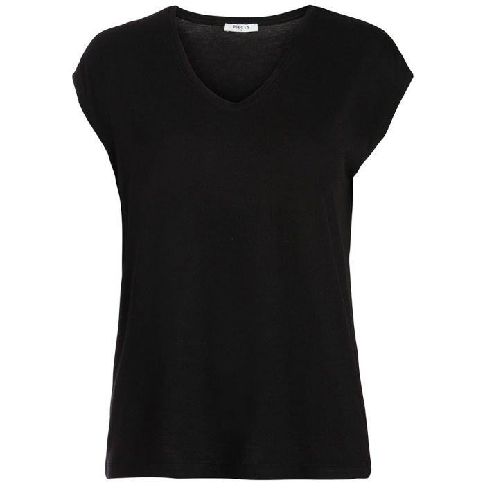 plain black v neck t-shirt