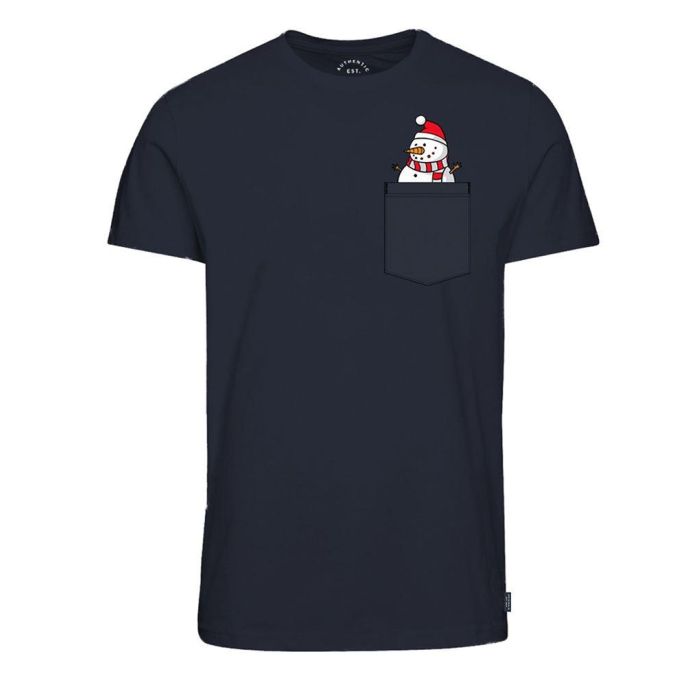navy jack and jones christmas t-shirt 