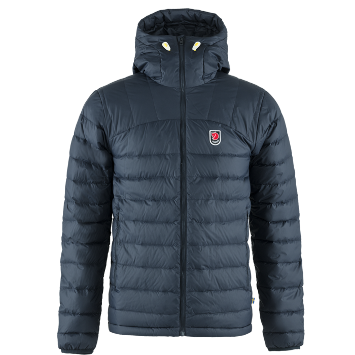 fjallraven expedition pack down hoodie in navy 