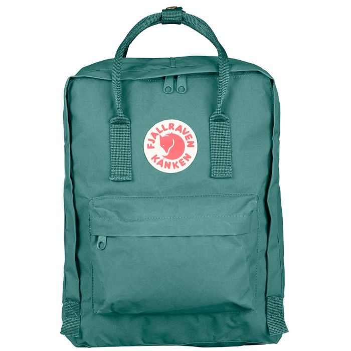 fjallraven classic kanken backpack in frost green