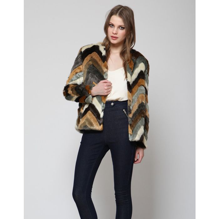Goldie Rich and Poor Zig Zag Jacket in Multi