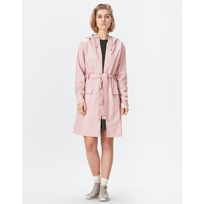 Rains pink curve jacket for women