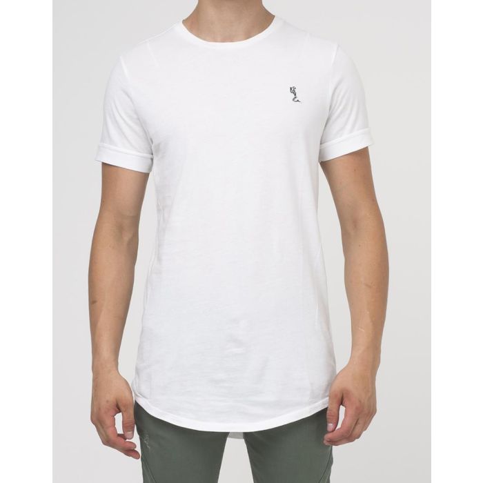 Religion white cotton t-shirt basic for men