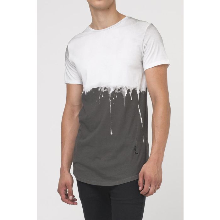 religion drip tee in washed black