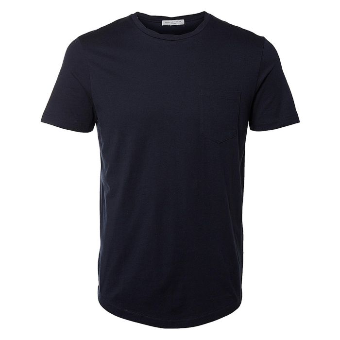 Selected Homme twist neck collar t-shirt