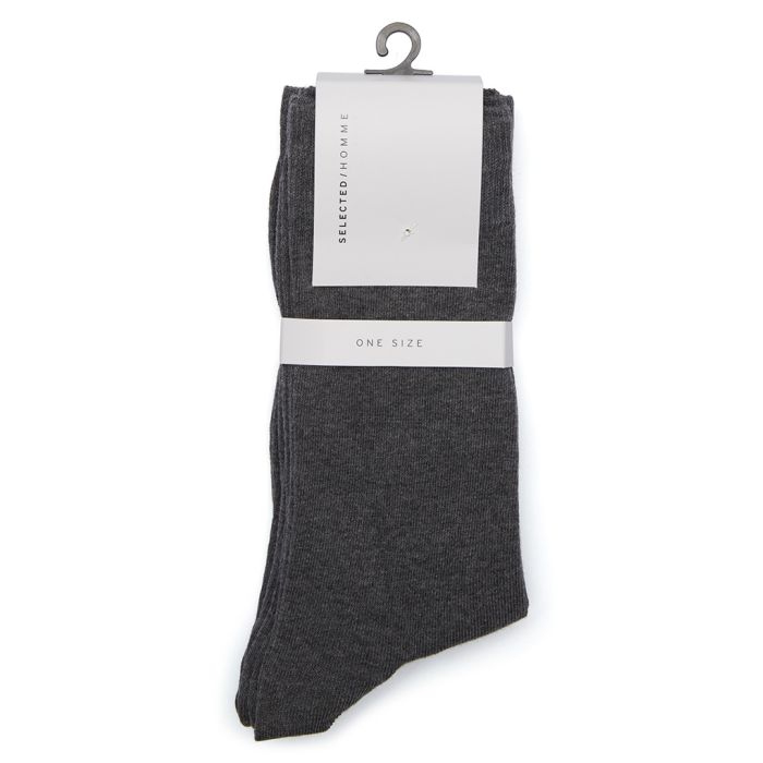 Grey selected Homme socks