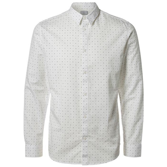 Selected newton shirt in white