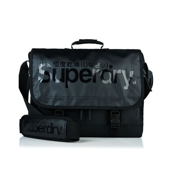 Superdry Mens - Gel Tarp Laptop Bag - in Black