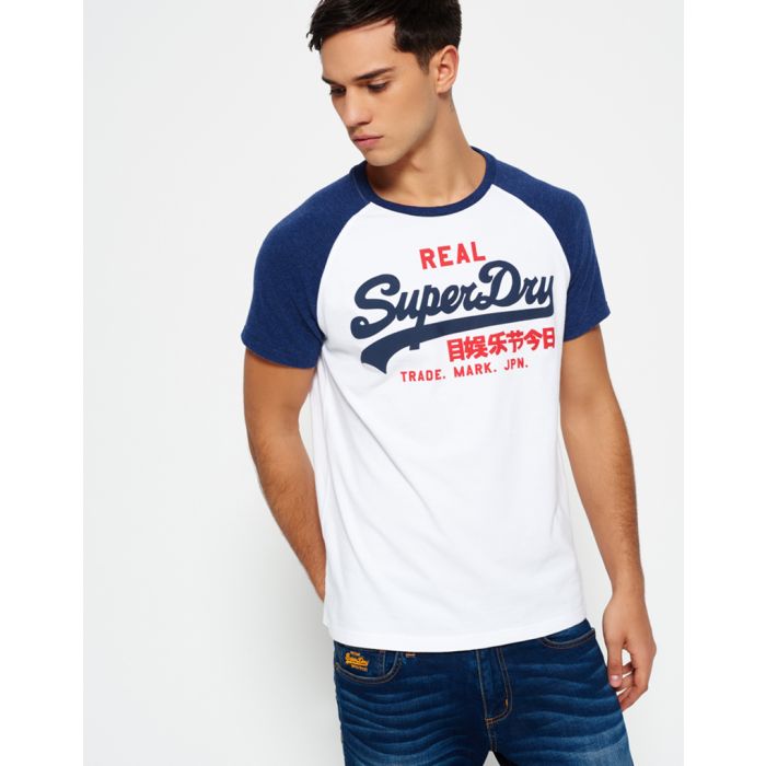 vintage superdry t-shirt in white